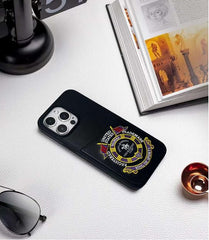 Leather Embroidery Wallet Phone Case