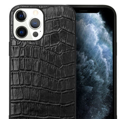 Premium Black Croco Phone Case