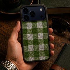 Premium Green Check Phone Case