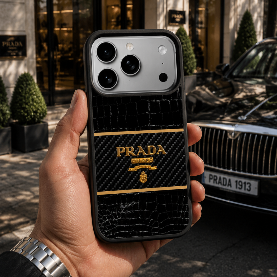 Premium Onyx Croc Phone Case