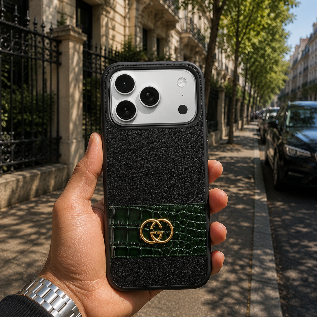 Premium GG Croc Phone Case
