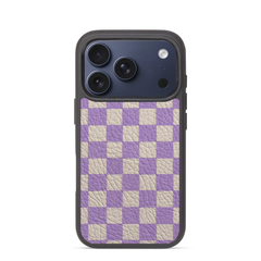 Premium Purple Check Phone Case